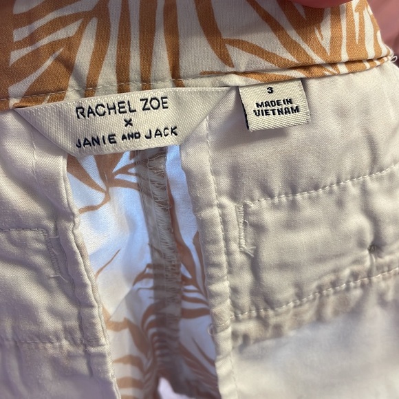 Janie and Jack 3T shorts with a orange palm tree leaf desighn - Picture 5 of 7